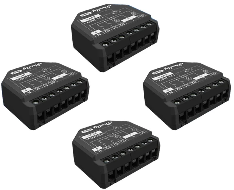„Shelly 2PM Gen3“ „WiFi“ / „Bluetooth“ (4 vnt.)