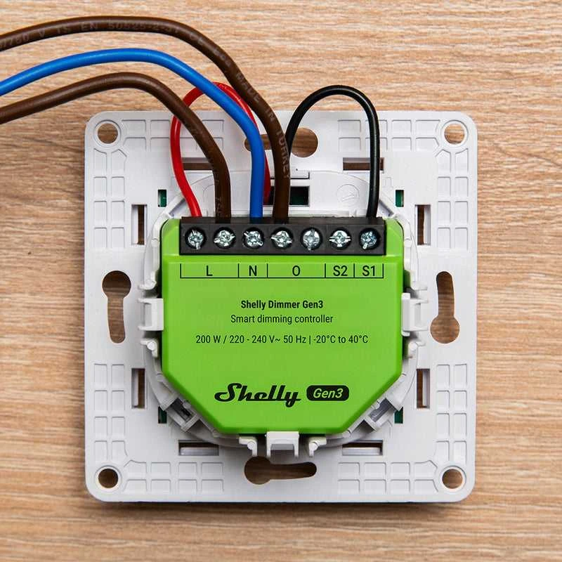 Shelly Dimmer GEN3 Išmanusis 1 kanalo wifi dimeris
