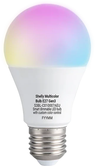 Shelly Multicolor Bulb E27 Gen3 4-pack