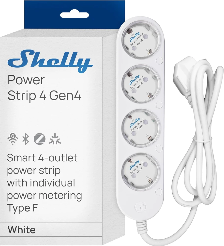 Shelly Group Išmanus maitinimo blokas Shelly Power Strip 4 Gen4