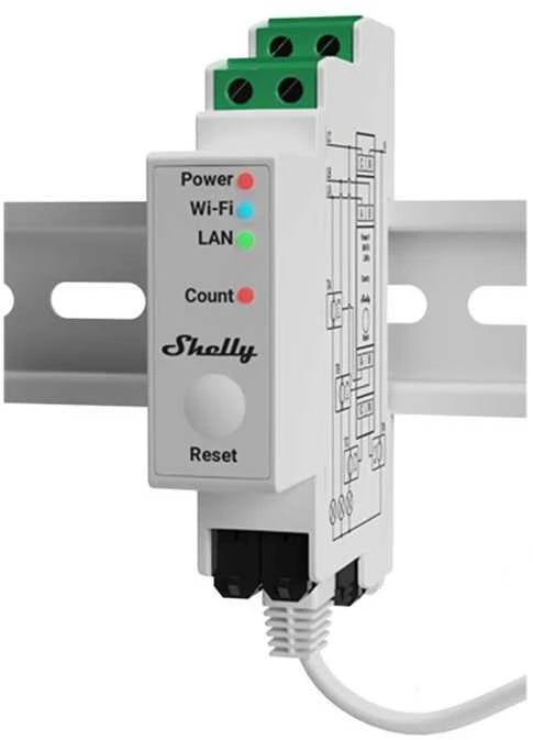 Shelly Pro 3EM 120A profesionalus elektros sąnaudų skaitiklis