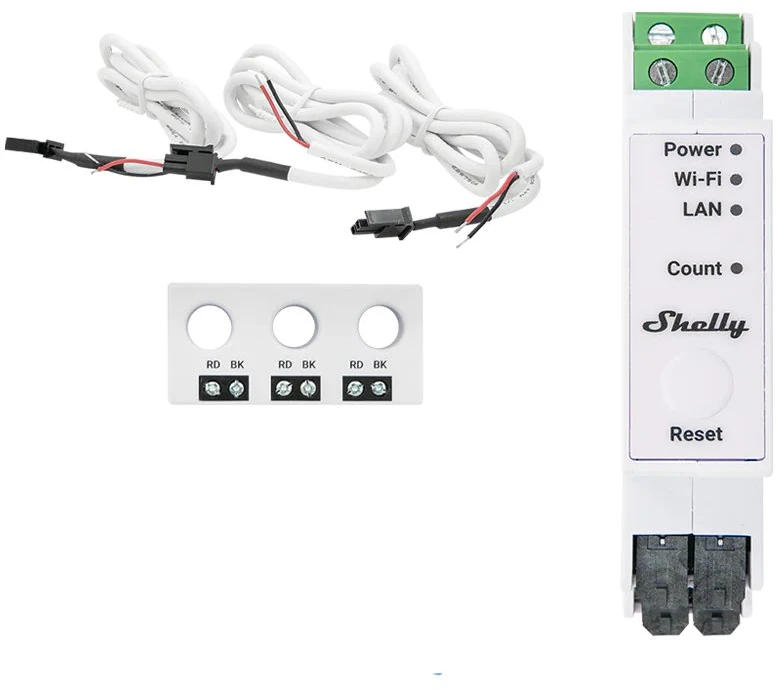 Shelly PRO 3EM-3CT63 elektros sąnaudų skaitiklis