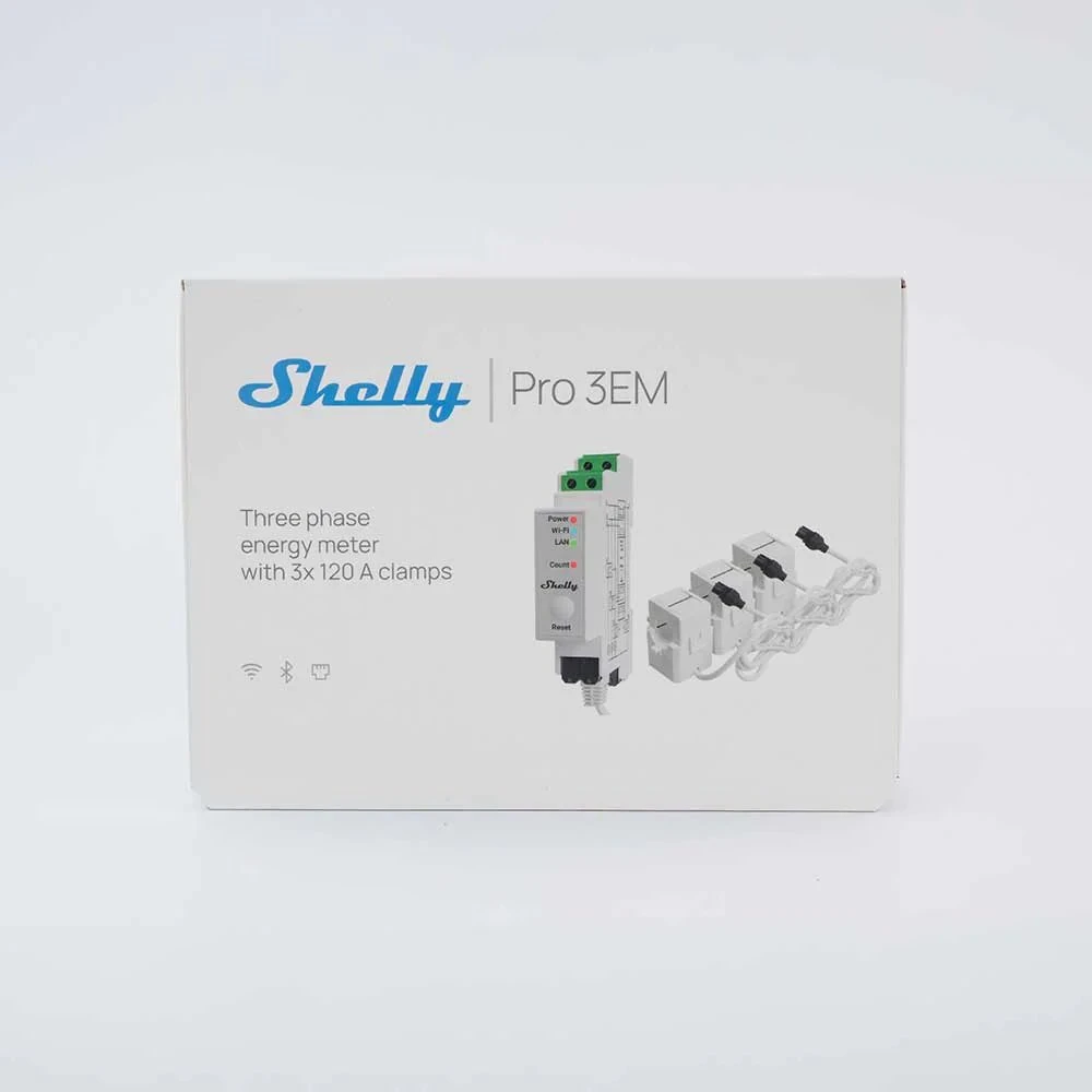 Shelly Pro 3EM 120A 3-way electricity consumption meter WiFi/Bluetooth/Matter