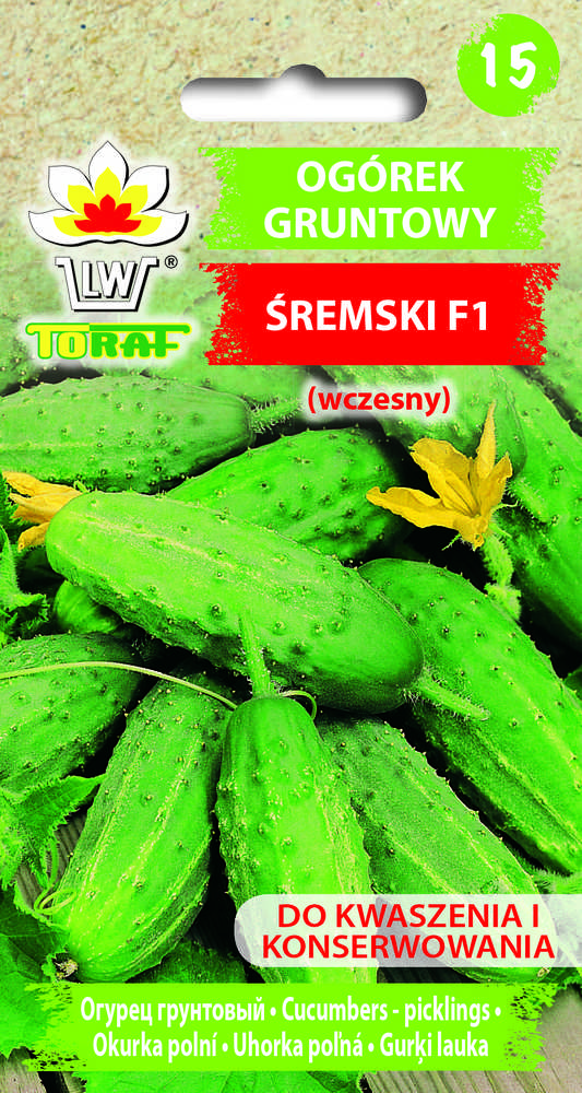 Toraf Sėklos Agurkas Śremski hibridas Toraf