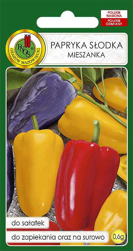 Sweet Pepper PNOS Seeds Mix, 0.6g Package