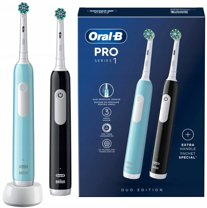 Braun D305.523.3H Pro Series 1 Elektrinis Dantų Šepetėlis Duo pack