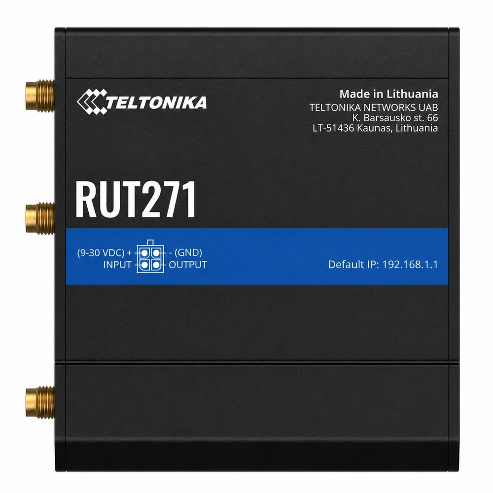 Maršrutizatorius TELTONIKA IoT ROUTER RUT271 5G REDCAP