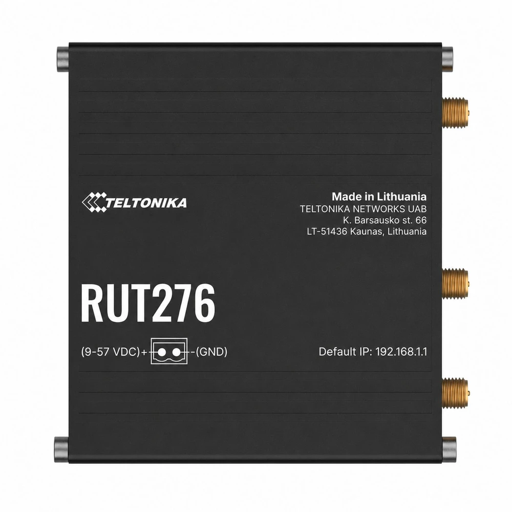 TELTONIKA daiktų interneto maršrutizatorius RUT276 5G REDCAP