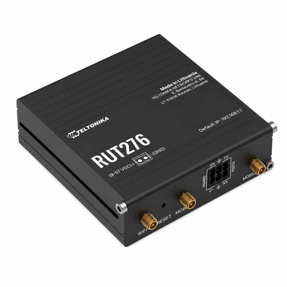 TELTONIKA daiktų interneto maršrutizatorius RUT276 5G REDCAP
