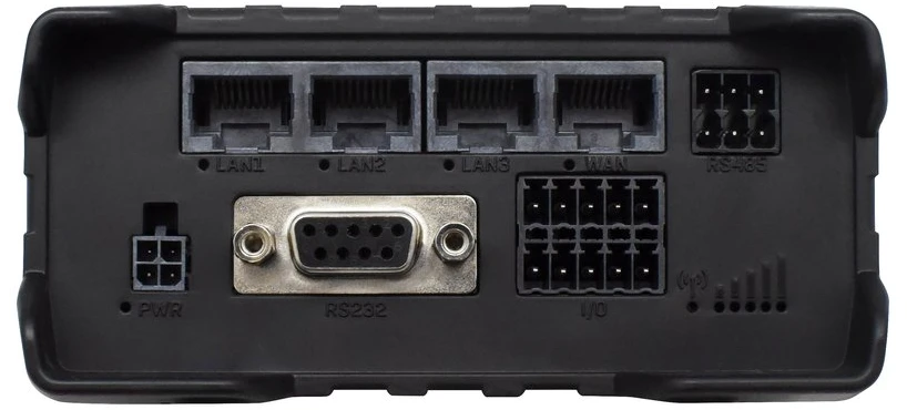 Šakotuvas Teltonika | Pramoninis maršrutizatorius | RUT956 | 802.11n | 10/100 Mbit/s | Ethernet LAN (RJ-45) jungtys 4 | Palaikomas tinklelis: ne | MU-MiMO: ne | 2G/3G/4G | Antenos tipas: 2 x SMA, skirtas LTE, 2 x RP-SMA, skirtas WiFi, 1 x SMA, skirtas GNSS | 1 x USB 2.0
