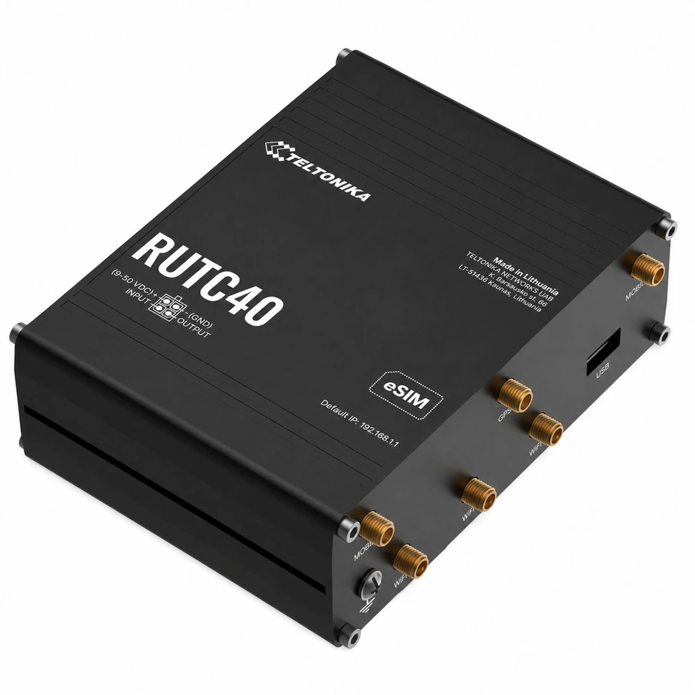 Maršrutizatorius Teltonika RUTC40 4G/LTE WiFi 6 GLOBAL EU (RUTC40000000)