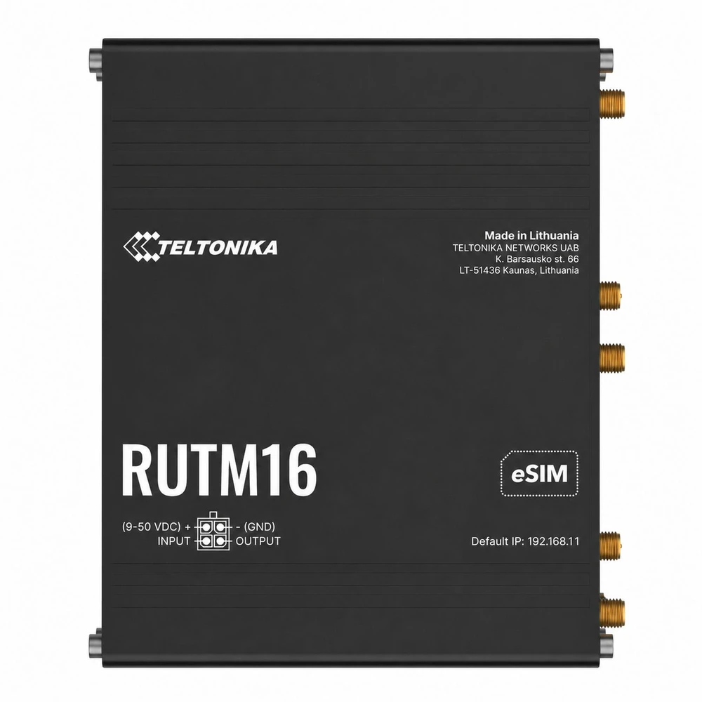 Maršrutizatorius Teltonika RUTM16 (RUTM16000000)