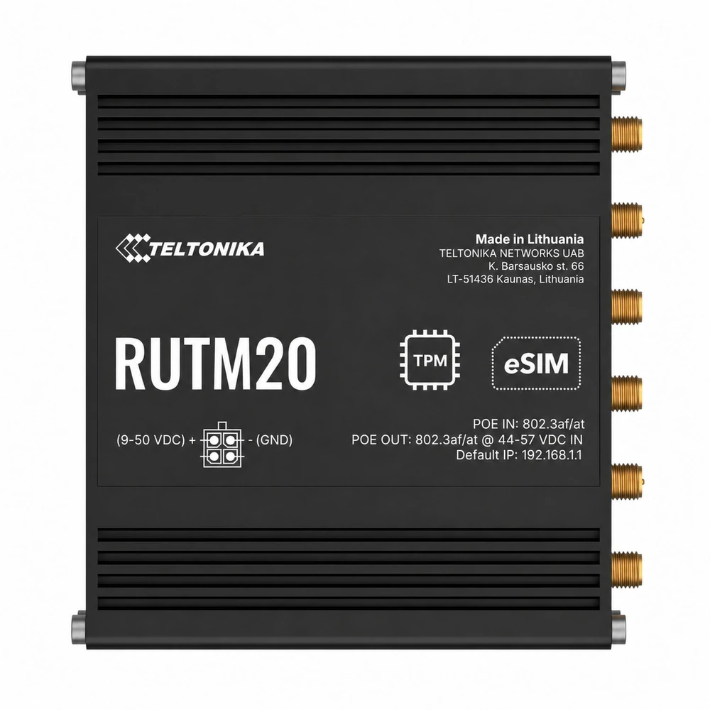 Teltonika Maršrutizatorius RUTM20 Kompakter 5G Maršrutizatorius