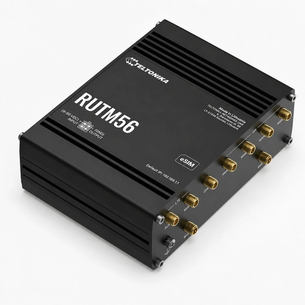 Teltonika | Dual Modem Maršrutizatorius | RUTM56 | 802.11ac | 10/100/1000 Mbit/s | Ethernet LAN (RJ-45) jungtys 4 | Mesh Support Yes | MU-MiMO Yes | No mobile broadband