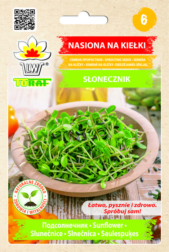 Toraf daigintos sėklos juodųjų saulėgrąžų 20g