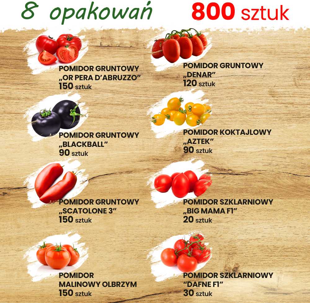 Toraf TORAF Rinkinys NASION POMIDOROWY EDEN - 8 OPAKOWAŃ