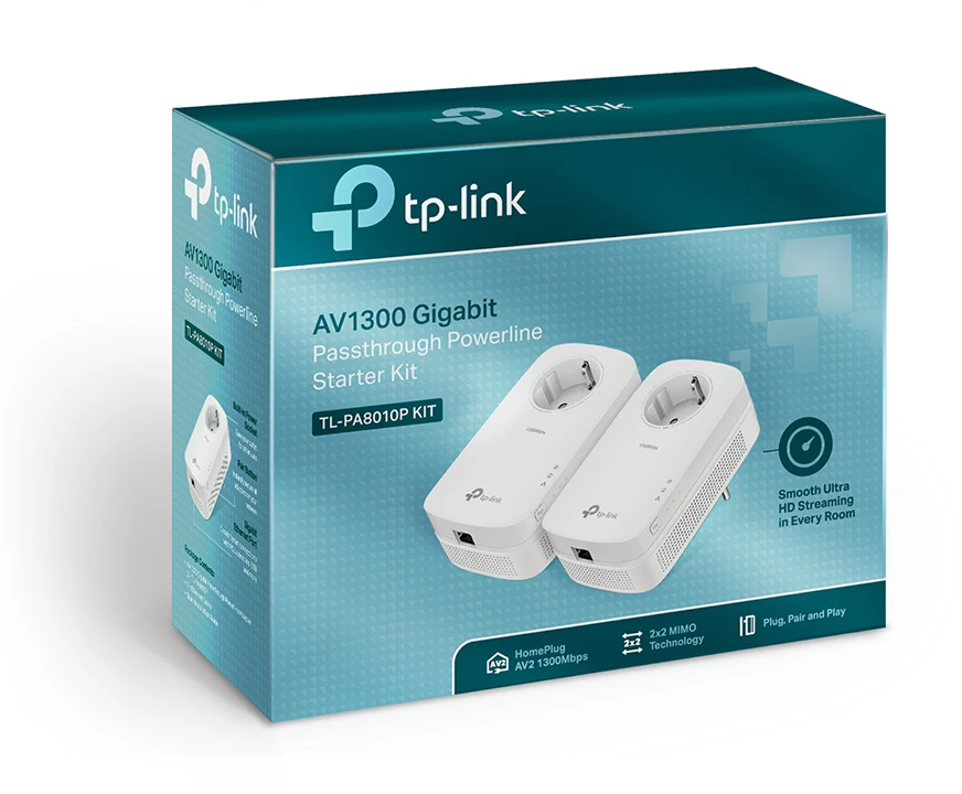 TP-LINK AV1300 gigabito perėjimo maitinimo linijos pradinis rinkinys