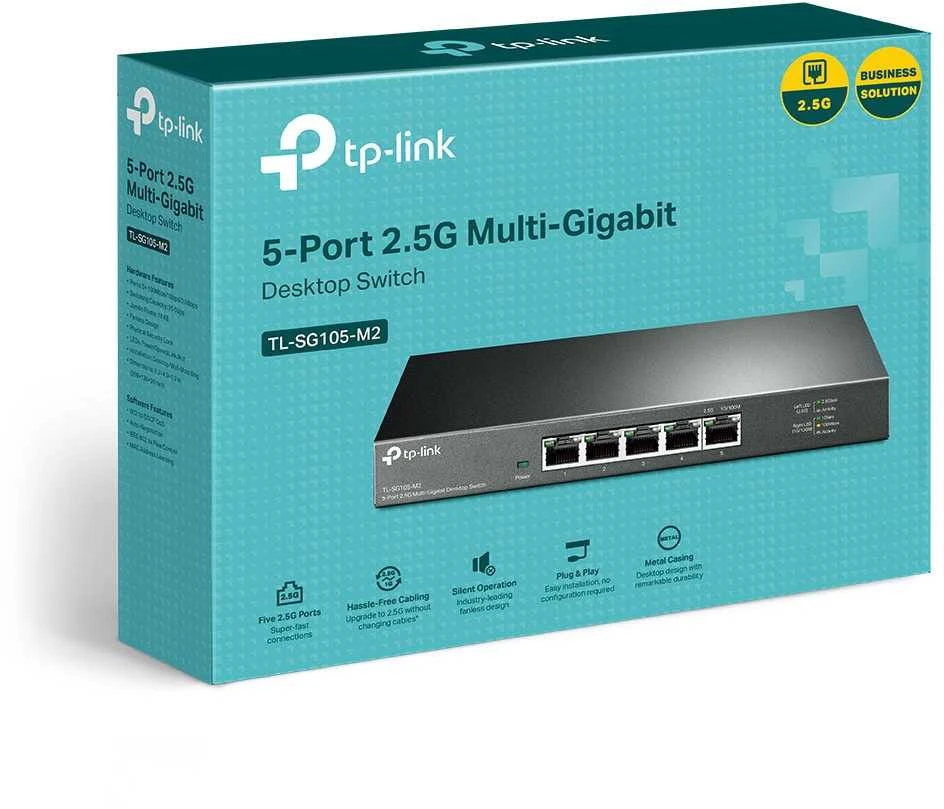 Maršrutizatorius TP-LINK 5 prievadų 2,5 G daugiagigabitinis darbalaukio komutatorius