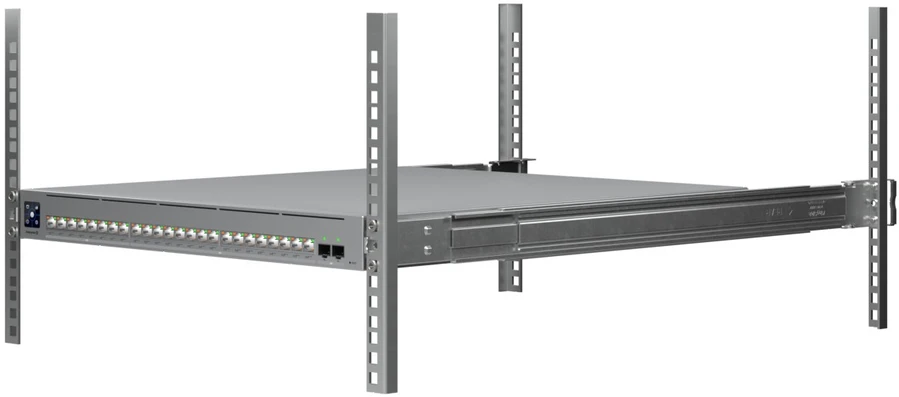 Šakotuvas Ubiquiti UniFi ECS-24-POE tinklo komutatorius Valdomas L2/L3 10G Ethernet (100/1000/10000) Maitinimas per Eternetą (PoE) 1U Pilka