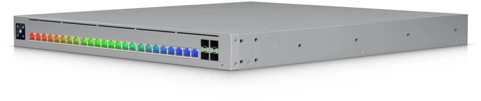 Šakotuvas UBIQUITI ECS-24S-POE (1050W) įmonės lygio 24 prievadų, 3 sluoksnio „Etherlighting PoE+++“ komutatorius