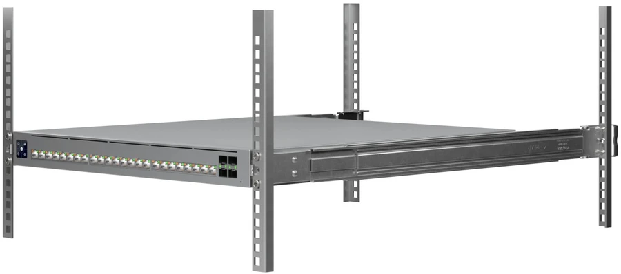 Šakotuvas UBIQUITI ECS-24S-POE (1050W) įmonės lygio 24 prievadų, 3 sluoksnio „Etherlighting PoE+++“ komutatorius