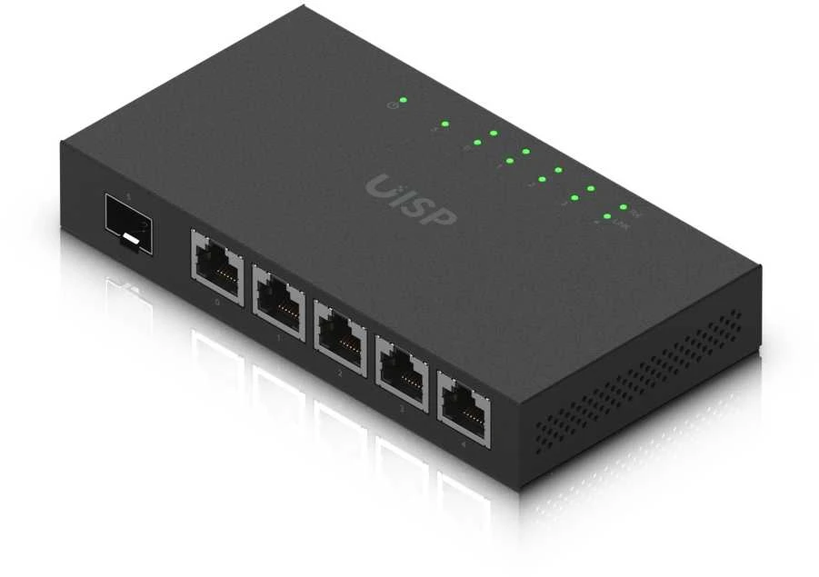 Maršrutizatorius „Ubiquiti EdgeRouter X“, 5 prievadai, SFP, gigabito, pasyvus PoE, Juodas ER-X-SFP / UBI-ER-X-SFP