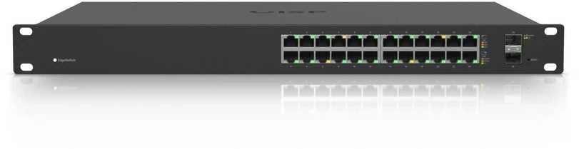 Šakotuvas Ubiquiti | Jungiklis | ES-24-250W | Tvarkomas žiniatinklis | Montuojamas ant stovo | Gigabit Ethernet (vario) jungtys kiekis 24 | SFP jungtys kiekis 2 | 12 mėn.