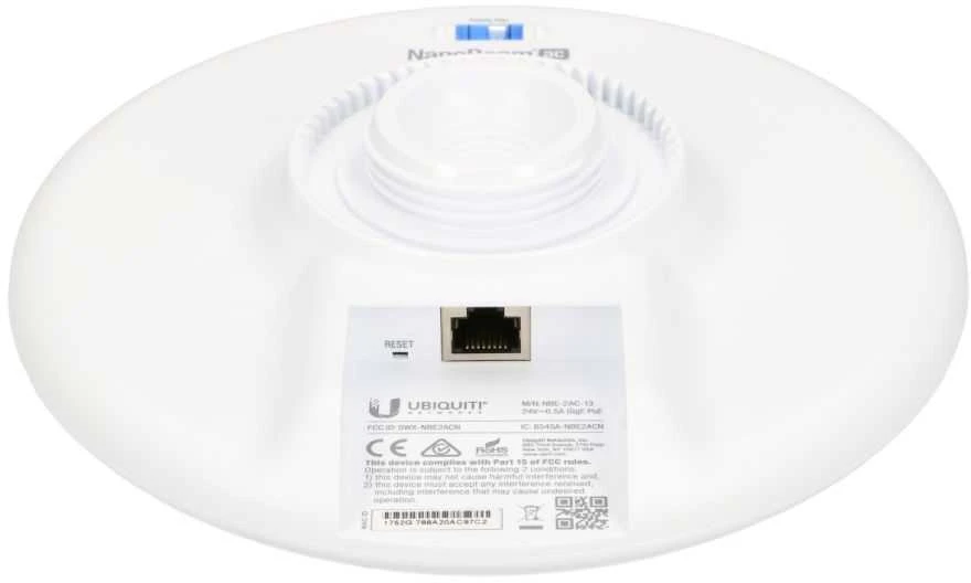 Maršrutizatorius UBIQUITI NBE-2AC-13 NanoBeam 2AC 13dBi 2,4GHz 802.11ac TDMA Gigabit PoE