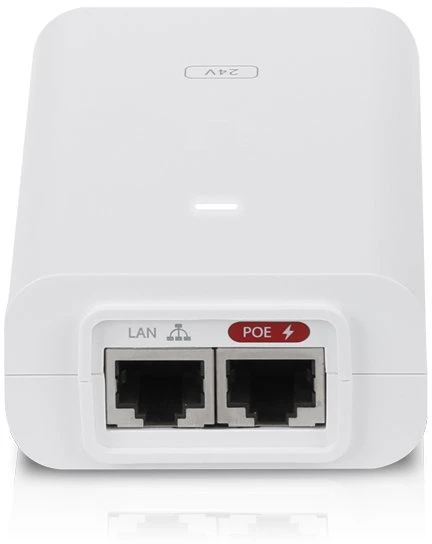 Ubiquiti POE-24-24W-G-WH | Maitinimo šaltinis PoE | 24V, 1A, 24W, Gigabit