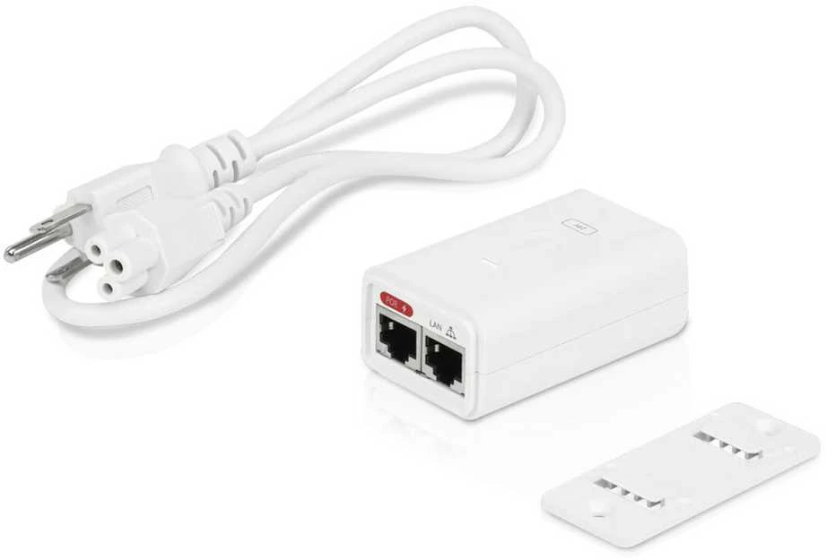 Ubiquiti PoE-Injektor 24V, 7W, Gigabit - baltas