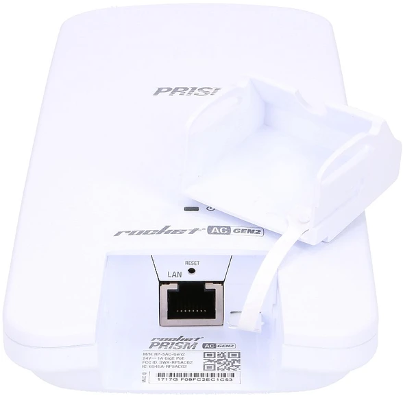 Šakotuvas Ubiquiti raketa PRISM 5AC Gen2, GPS sinchronizavimas, 5GHz, airPrism, baltas RP-5AC-GEN2 / UBI-RP-5AC-GEN2
