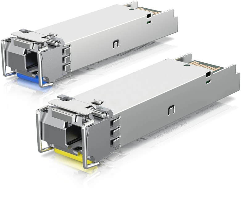 UBIQUITI 1G dvikryptis vieno režimo optinis modulis. SFP siųstuvas-imtuvas, palaikantis 1G ryšius iki 3 km, naudojant vieno režimo šviesolaidį su simplex LC UPC jungtimi (2 vnt. pakuotėje)