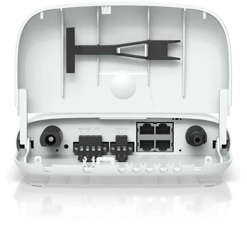 Maršrutizatorius Ubiquiti SM-SP-40 | Jungiklis | SUNMAX SolarPoint, 4x 24V PoE 100Mb/s, DC išvestis 40W