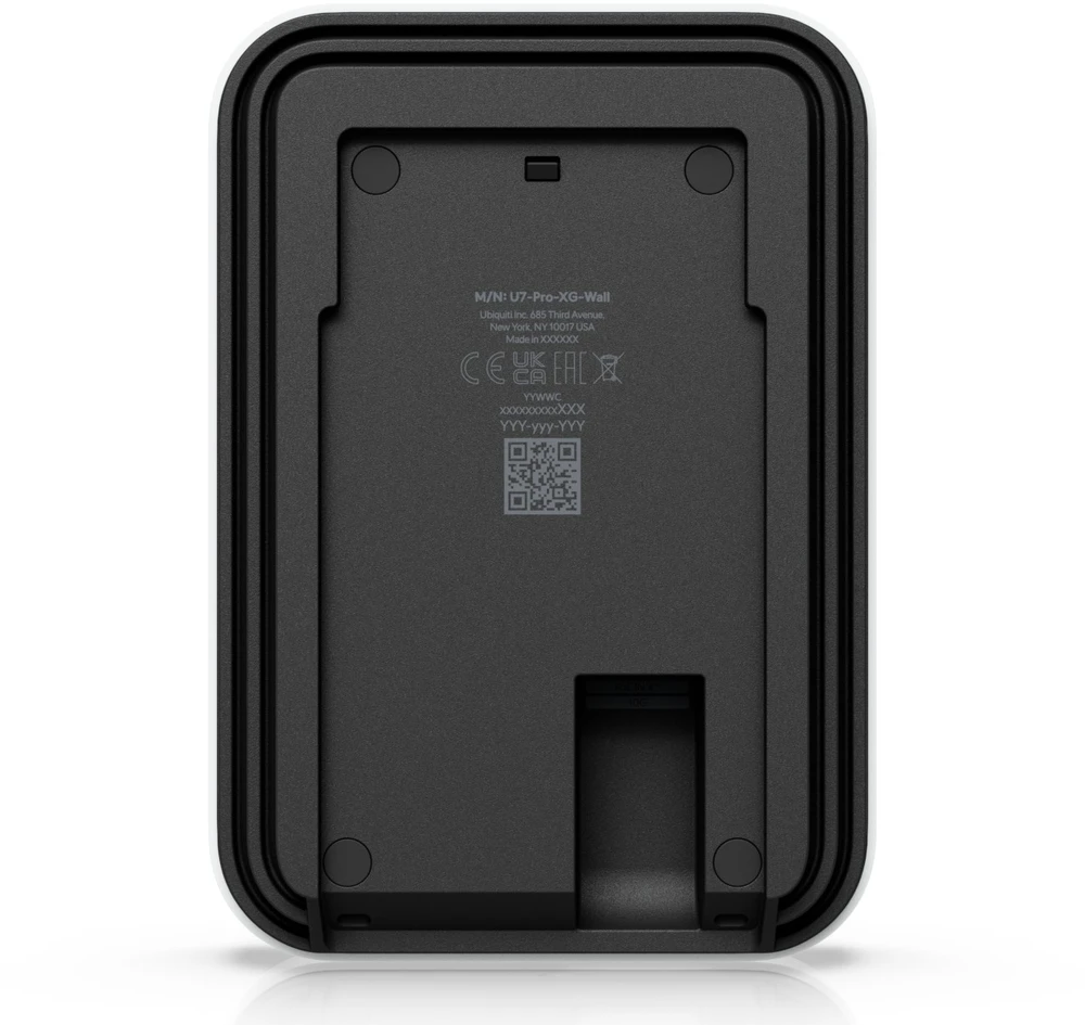 Maršrutizatorius Ubiquiti Prieigos taškas UniFi U7-Pro-XG-Wall Baltas 802.11be WiFi 7 (su PoE adapteriu) Be/be PoE adapterio