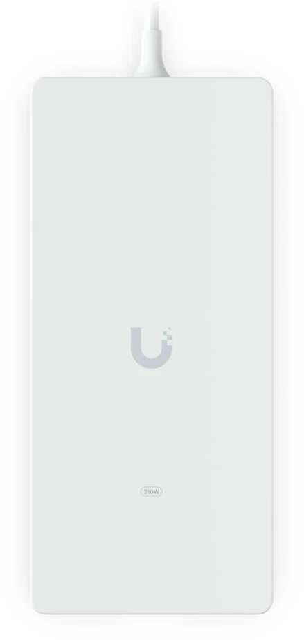 UBIQUITI AC ADAPTER 210W. AN AC POWER ADAPTER DELIVERS 210W AT 54V DC FOR A POE SWITCH