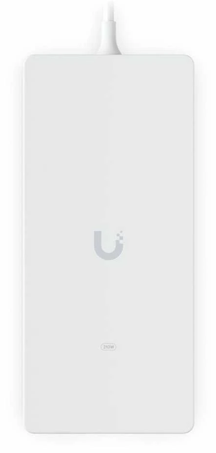UBIQUITI AC ADAPTER 210W. AN AC POWER ADAPTER DELIVERS 210W AT 54V DC FOR A POE SWITCH