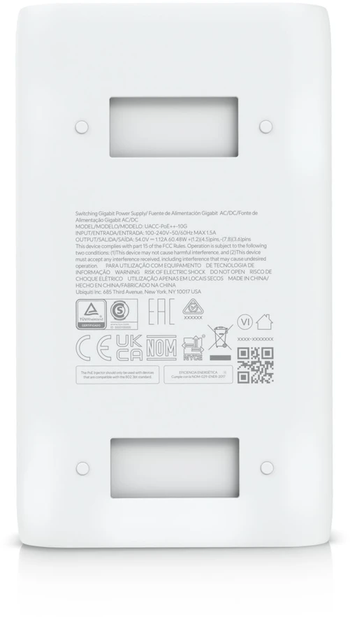 UBIQUITI 10G POE++ ADAPTERIS (60 W) – ADAPTERIS, GALI MAITINTI UNIFI POE++ ĮRENGINIUS, SUMAŽINTI PRIKLAUSOMYBĘ NUO POE JUNGTIKLIO MAITINIMO IR UŽTIKRINTI KELIOS GIGABITŲ LAN RYŠĮ.