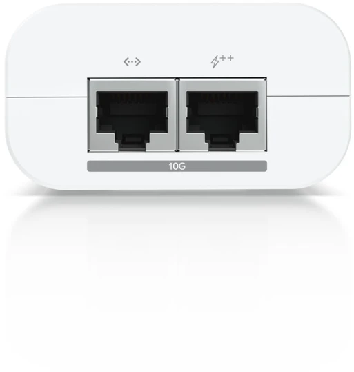 UBIQUITI 10G POE++ ADAPTERIS (60 W) – ADAPTERIS, GALI MAITINTI UNIFI POE++ ĮRENGINIUS, SUMAŽINTI PRIKLAUSOMYBĘ NUO POE JUNGTIKLIO MAITINIMO IR UŽTIKRINTI KELIOS GIGABITŲ LAN RYŠĮ.