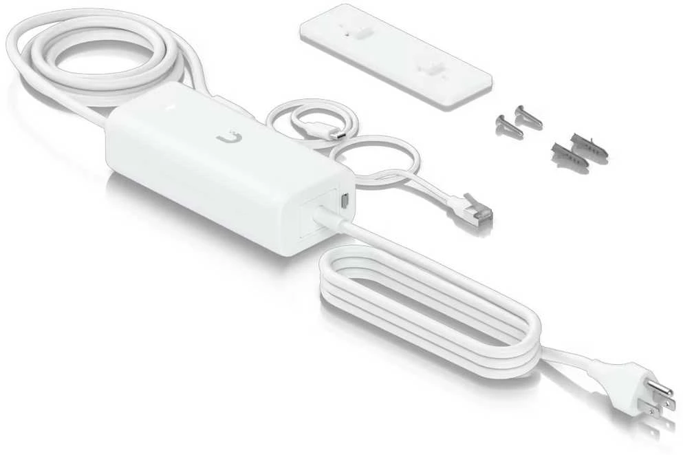 Ubiquiti UBNT UACC-PoE+-USBC, PoE integruotas kintamosios srovės adapteris