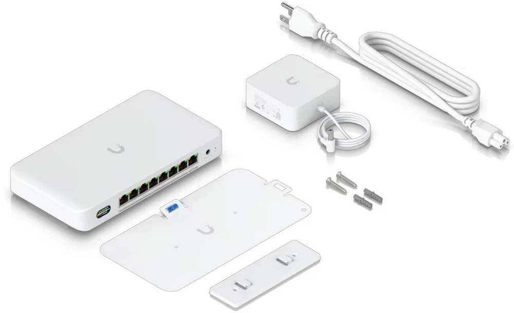 Šakotuvas Ubiquiti UDB-Switch 2.5G Ethernet (100/1000/2500) Maitinimas per Eternetą (PoE) Balta