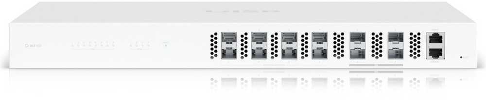 Šakotuvas Ubiquiti UISP-FIBER-OLT-XGS | OLT | UISP Fiber OLT XGS, 8x XGS-PON, 4x SFP28, 1U viryklės