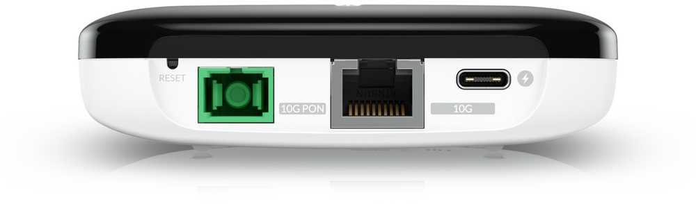 Maršrutizatorius Ubiquiti UISP -FIBER-XGS tinklo medijos keitiklis 10000 Mbit/ai Juoda, Balta