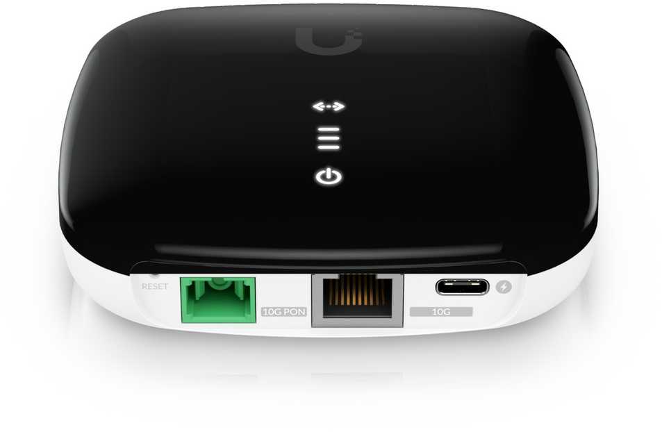 Maršrutizatorius Ubiquiti UISP -FIBER-XGS tinklo medijos keitiklis 10000 Mbit/ai Juoda, Balta