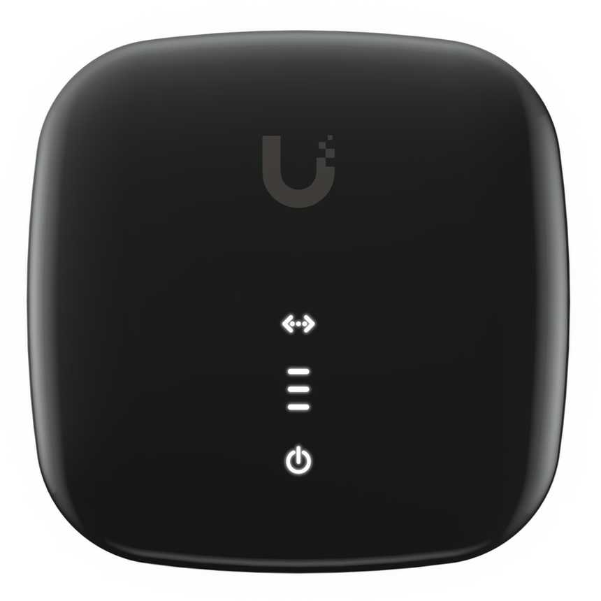 Maršrutizatorius Ubiquiti UISP -FIBER-XGS tinklo medijos keitiklis 10000 Mbit/ai Juoda, Balta