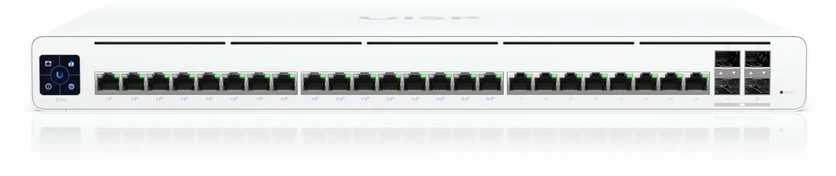 Šakotuvas Ubiquiti UISP-S-Pro-EU | Jungiklis | 24x RJ45 1000Mb/s, 16x pasyvus PoE 27V, 4x SFP+, 220W