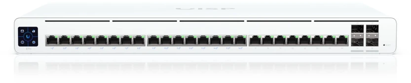 Šakotuvas Ubiquiti UISP-S-Pro-EU | Jungiklis | 24x RJ45 1000Mb/s, 16x pasyvus PoE 27V, 4x SFP+, 220W