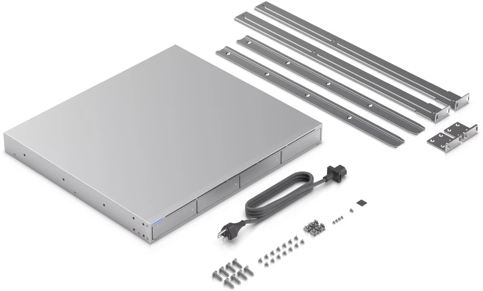 Serveris Ubiquiti UNAS-Pro-4 | Serwer NAS | 4x HDD, 2x M.2 NVMe, 10Gbps