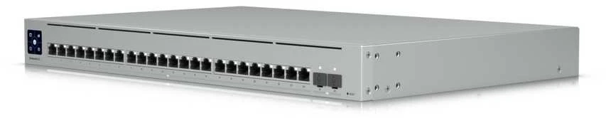 Ubiquiti | Unifi komutatorius | USW-EnterpriseXG-24 | Valdomas L3 | Montuojamas į lentyną | Gigabito Ethernet (varinis) jungčių kiekis: 24 | SFP+ jungčių kiekis: 2x 25G SFP | Maitinimo šaltinio tipas: vidinis