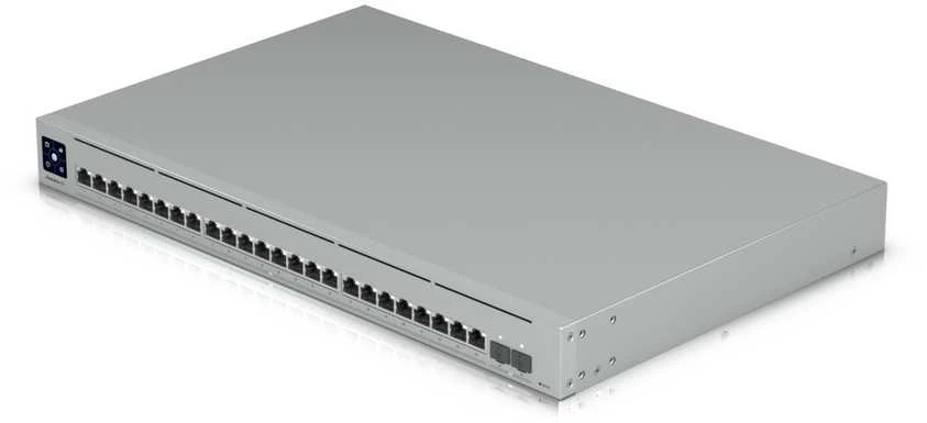 Ubiquiti | Unifi komutatorius | USW-EnterpriseXG-24 | Valdomas L3 | Montuojamas į lentyną | Gigabito Ethernet (varinis) jungčių kiekis: 24 | SFP+ jungčių kiekis: 2x 25G SFP | Maitinimo šaltinio tipas: vidinis