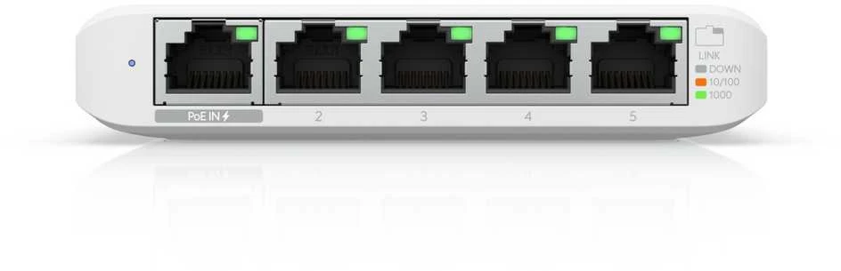 Šakotuvas UBIQUITI USW-Flex-Mini-3 jungiklis UniFi 5x RJ45 1000Mb/s 1x PoE 3 pakuotėse